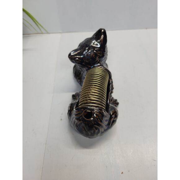 Vintage Cat Letter Coil Wire Holder, Red Ware Japan Mid Century Modern - Picture 3 of 5